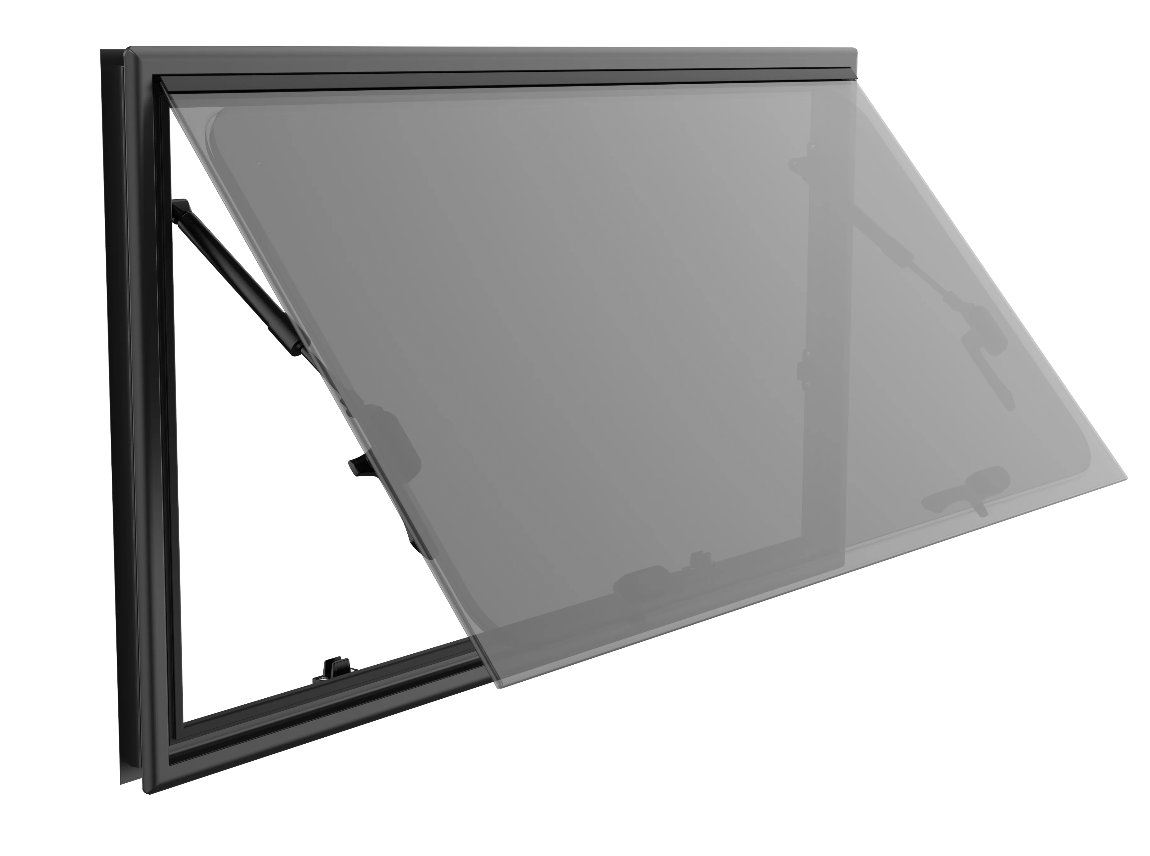 RV Window of Cut Out Size 900*500mm, Aluminum Alloy Frame and Double Glazed Acrylic Glass with Block Out Blind & Flyscreen view 4