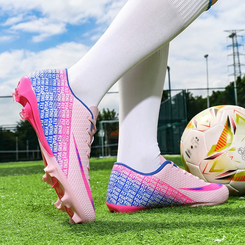 أحذية كرة القدم للرجال، أحذية كرة قدم عالية الجودة، أحذية كرة قدم رياضية احترافية قابلة للتنفس للشباب والأولاد للجنسين