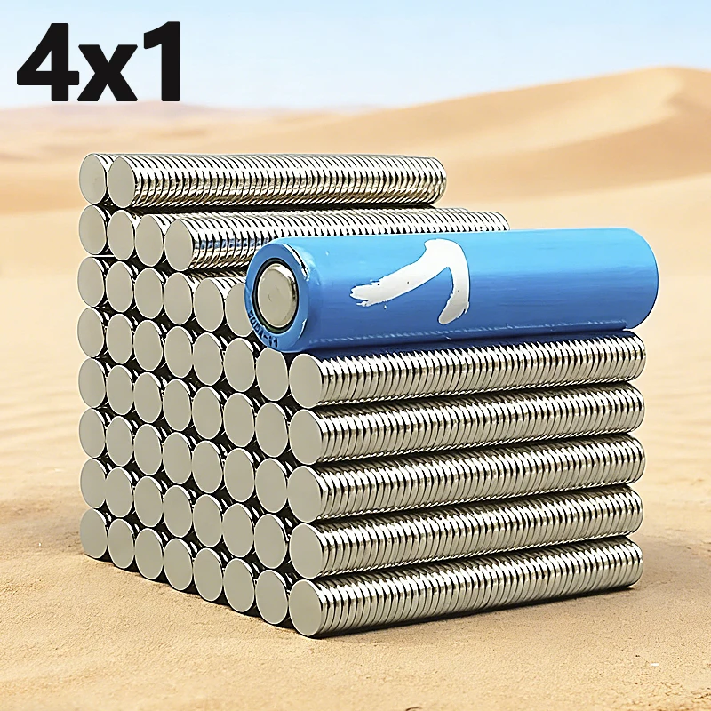 50-2000pcs 4x1mm Magnet N35 NdfeB Permanent Magnetic Imanes Small Mini Thin Neodymium Magnet 4*1mm Accessory for Craft Diy