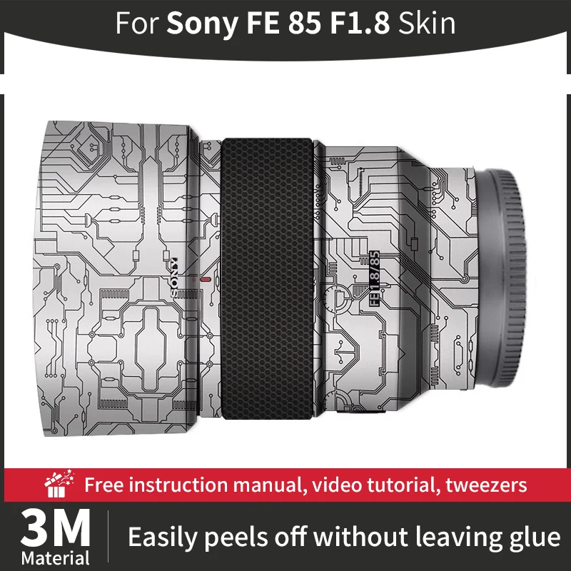 Película protectora antiarañazos para Sony FE 85mm F1.8, película protectora para lente de cámara, más colores