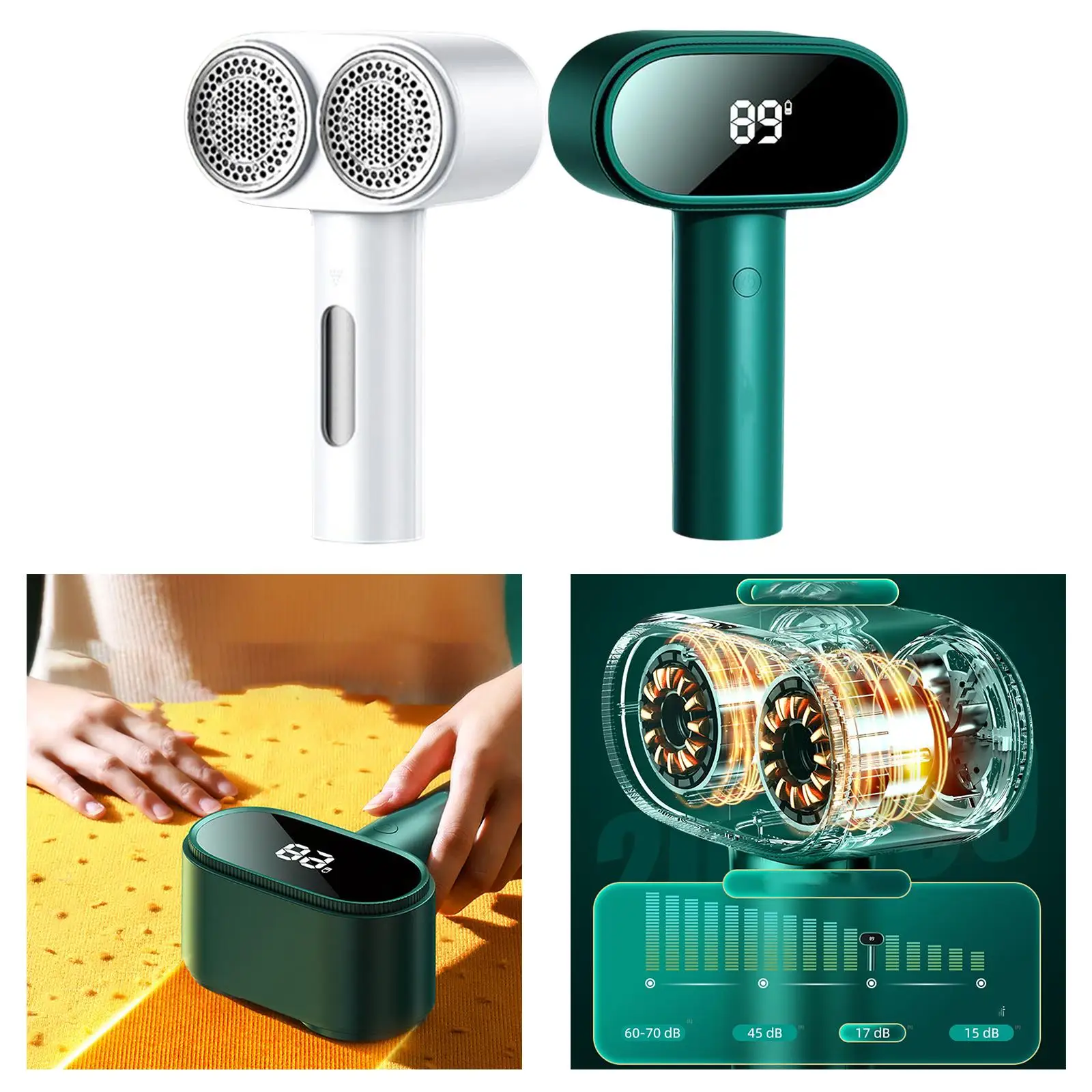 Powerful Hairball Trimmer Lint Remove Pilling Home Rechargeable for Carpet