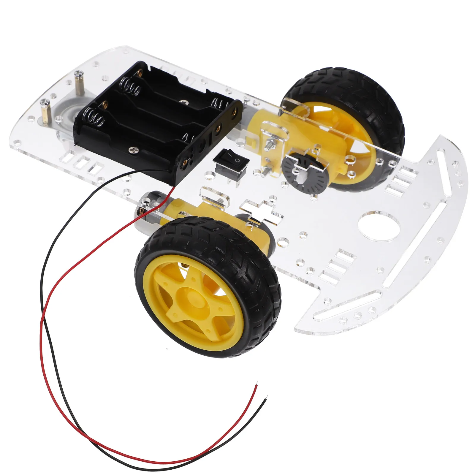Smart Robot Car Chassis Kit with Tachometer Encoder Battery Box for Measurement Obstacle Avoidance Tracing