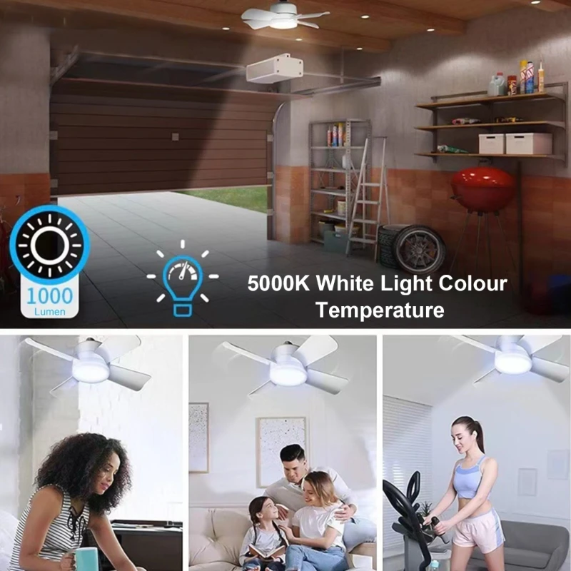 E27 потолочный светильник для гаража, эффективный потолочный вентилятор, практичная светодиодная лампа, вентилятор из подходит