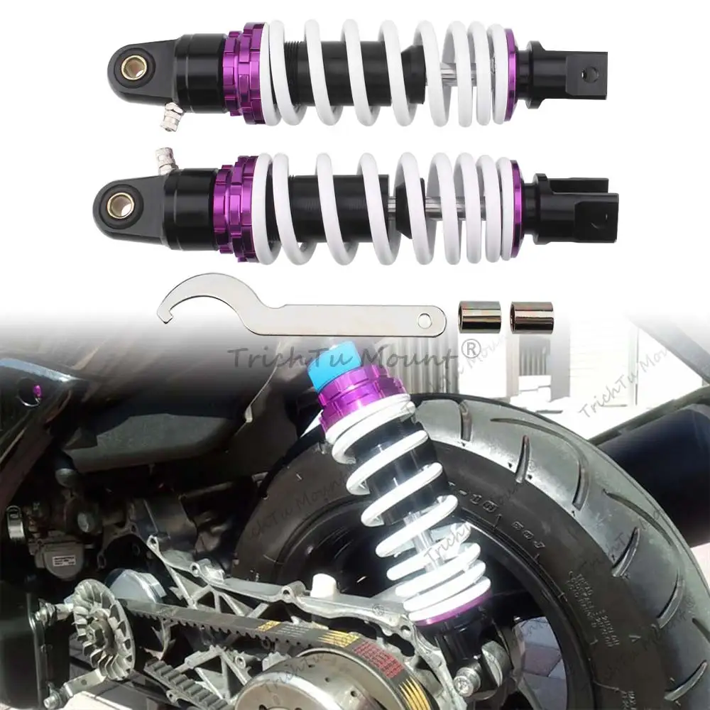 Amortiguador de aire universal para motocicleta de 235 mm, suspensión ajustable para HONDA DIO TACT YAMAHA JOG AXIS APRIO SUZUKI LETS