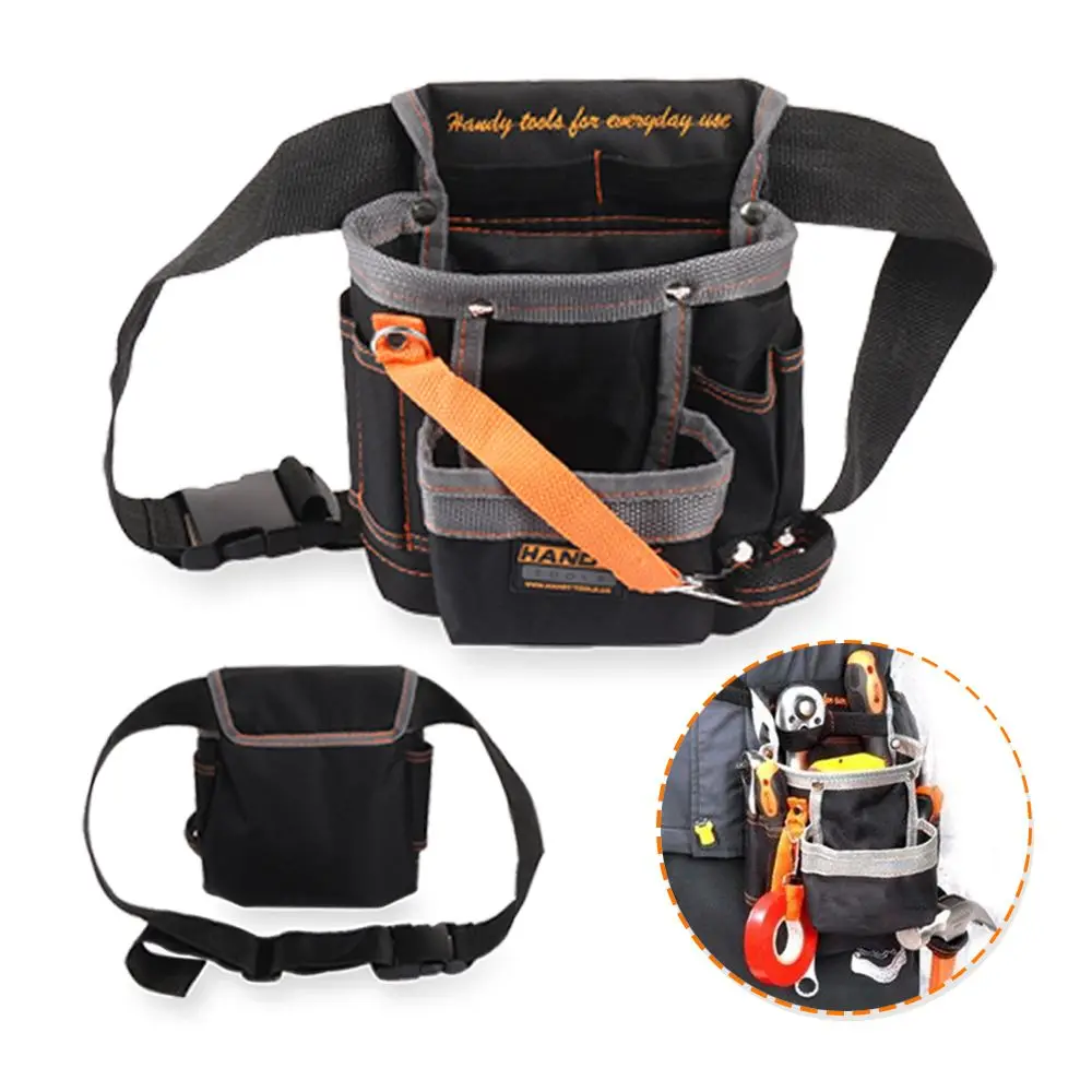 High Quality Waist Pack Adjustable Belt Instrument Pouch Oxford Cloth Toolkit Electrician Tools Bag with 8 Pockets