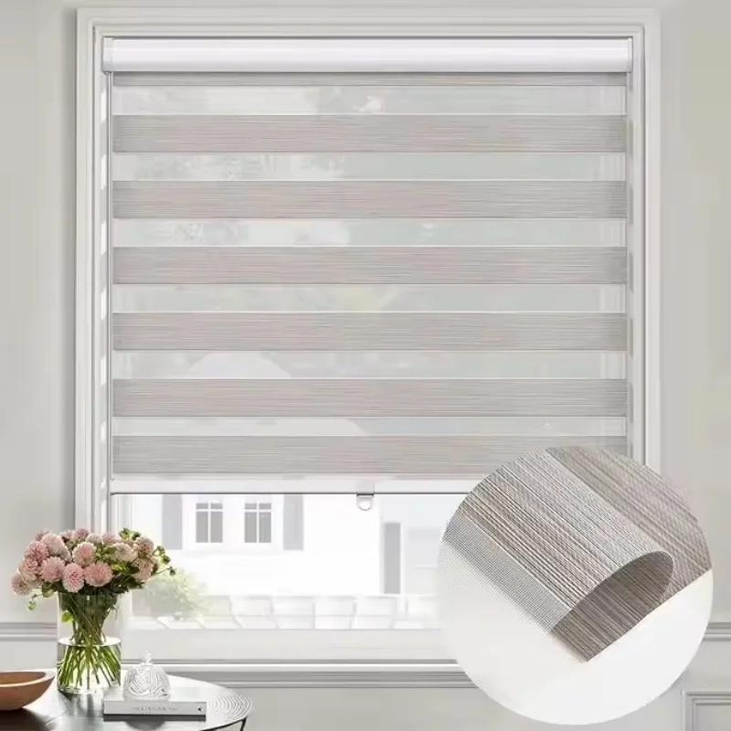 

Customized size for Indoor window blackout and waterproof cheap cordless zebra blinds for home decoration