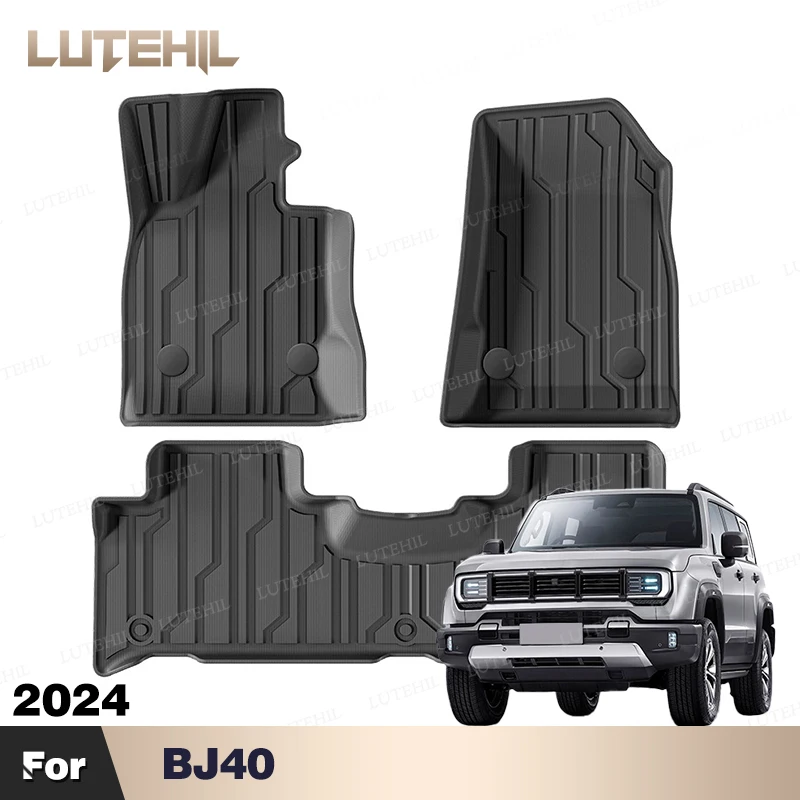 

For BJ40 2024 Custom All-Weather TPE Floor Mat Full Set Carpet Cover Waterproof Automotive Interior Protector Accessories