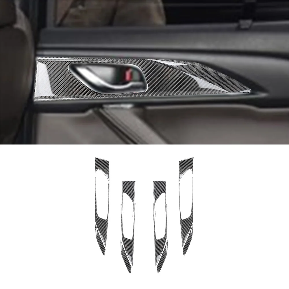 Car Interior Window Lift Panel Decoration Cover Sticker Carbon Fiber Accessories for CX9 CX-9 2016-2018 2019 2020 2021 2022 2023