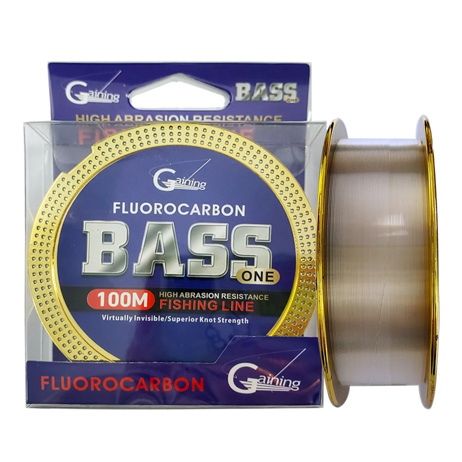 Fluorocarbon Coated Fishing Line 100m Fluoro Fishing Leader Wire Virtually Invisible Faster Sinking Monofilament Fishing Line