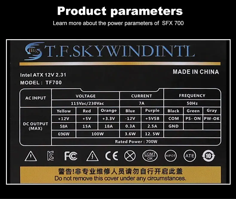 T. f. skywindintl mini 1u flex aktiv pfc pc computer netzteil former quelle für pc schriftart psu – Detail 8