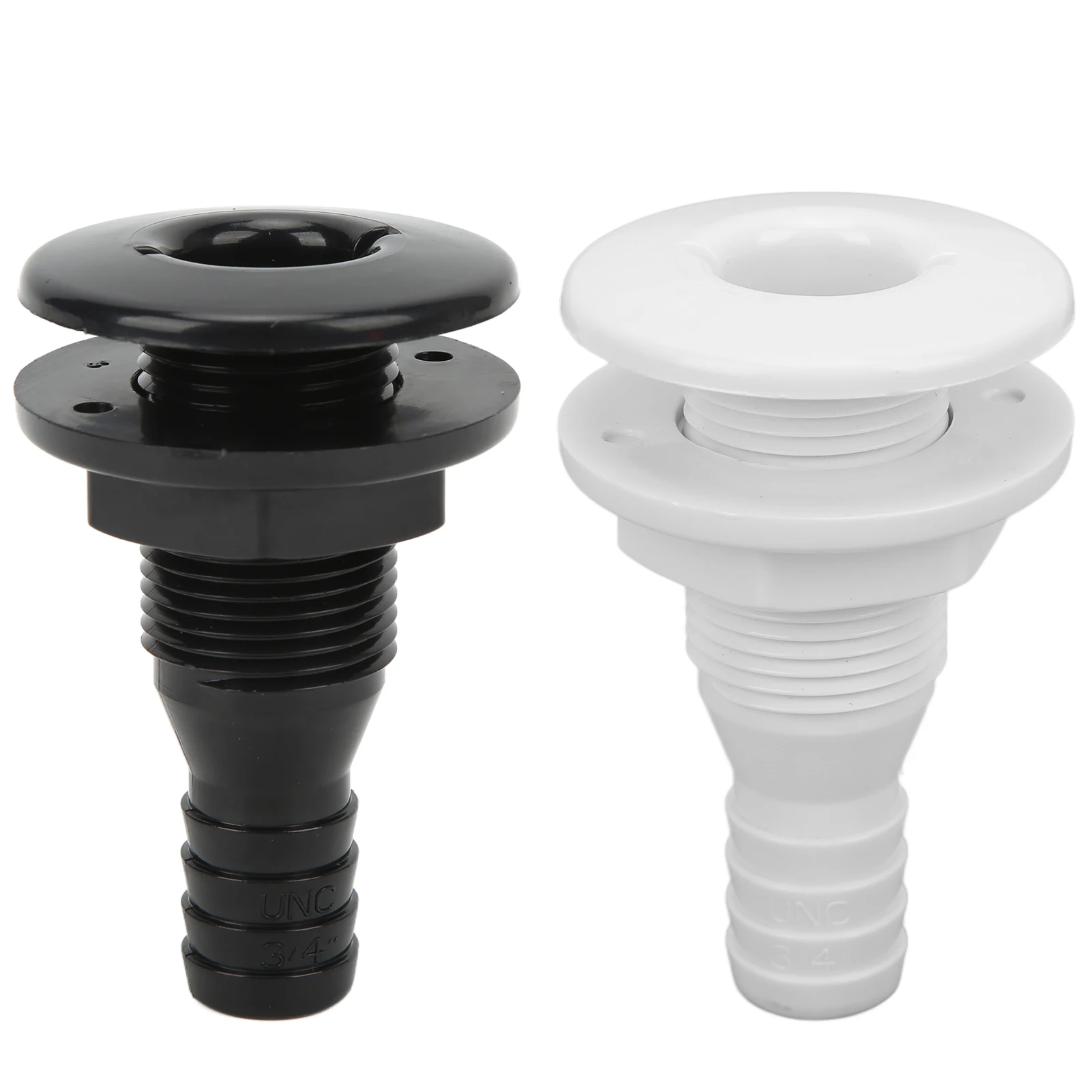 

Hollow Through-Hole Fittings Marine Hull Through-Hole Fittings 3/4 Inch ABS Plastic Hose Connectors Drain Hole Accessories
