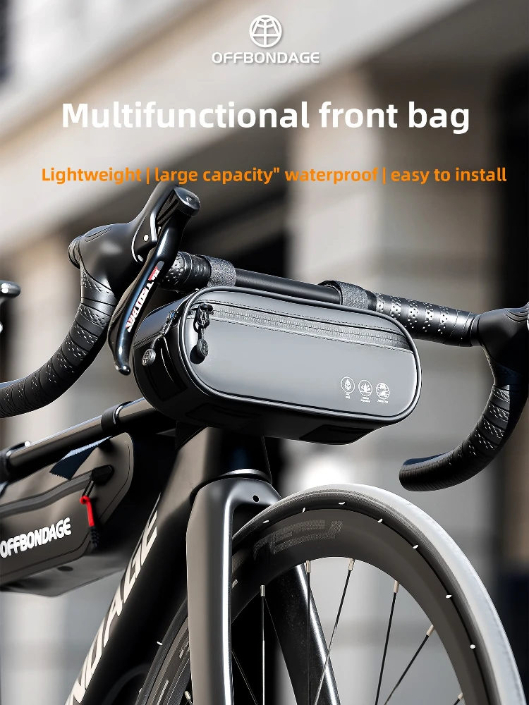 AliExpress OFFBONDAGE Bicycle Bag 1.9L Top Tube Bag Bike Handlebar Bag Portable Frame Front Tube Cycling Bag Waterproof MTB Road Accessorie