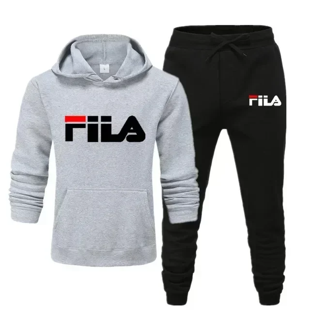 Men's Printed Hoodie and Sweatpants Set Loose Fit Heavyweight Tracksuit Casual Running Premium Quality Activewear Pullover Sets