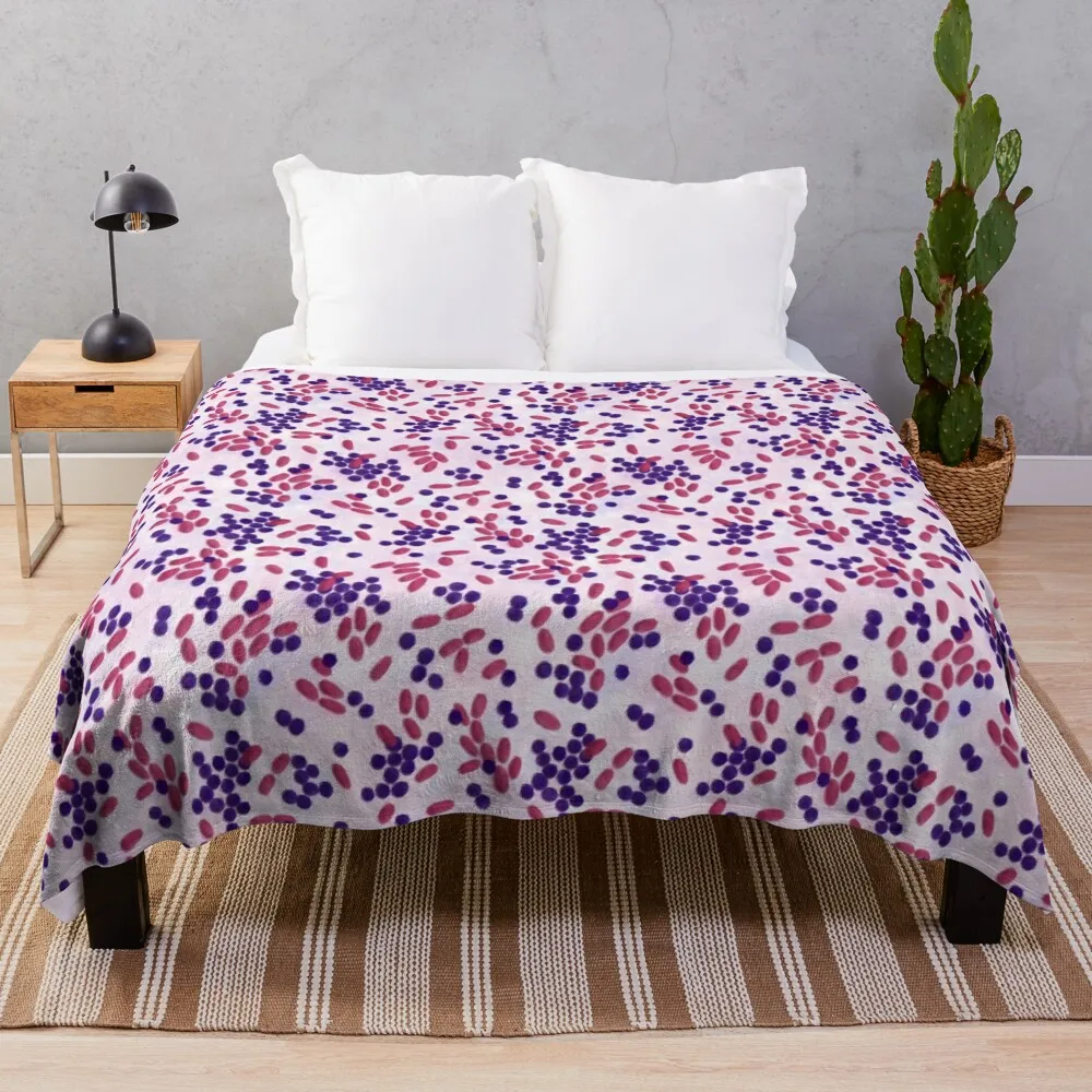 

Gram-stain Throw Blanket Decoratives Warm Luxury Blankets