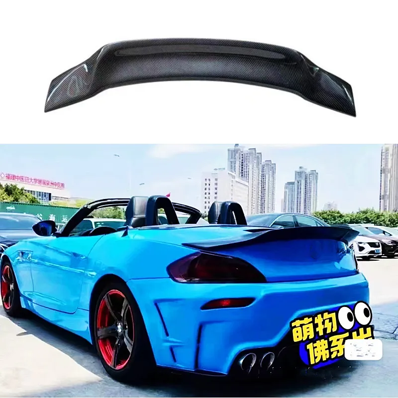 For 2009-2016 BMW Z4 E89 R Style FRP Materia Black carbon Rear Trunk Lid Car Wings Ducktail Lip Spoiler Accessories part