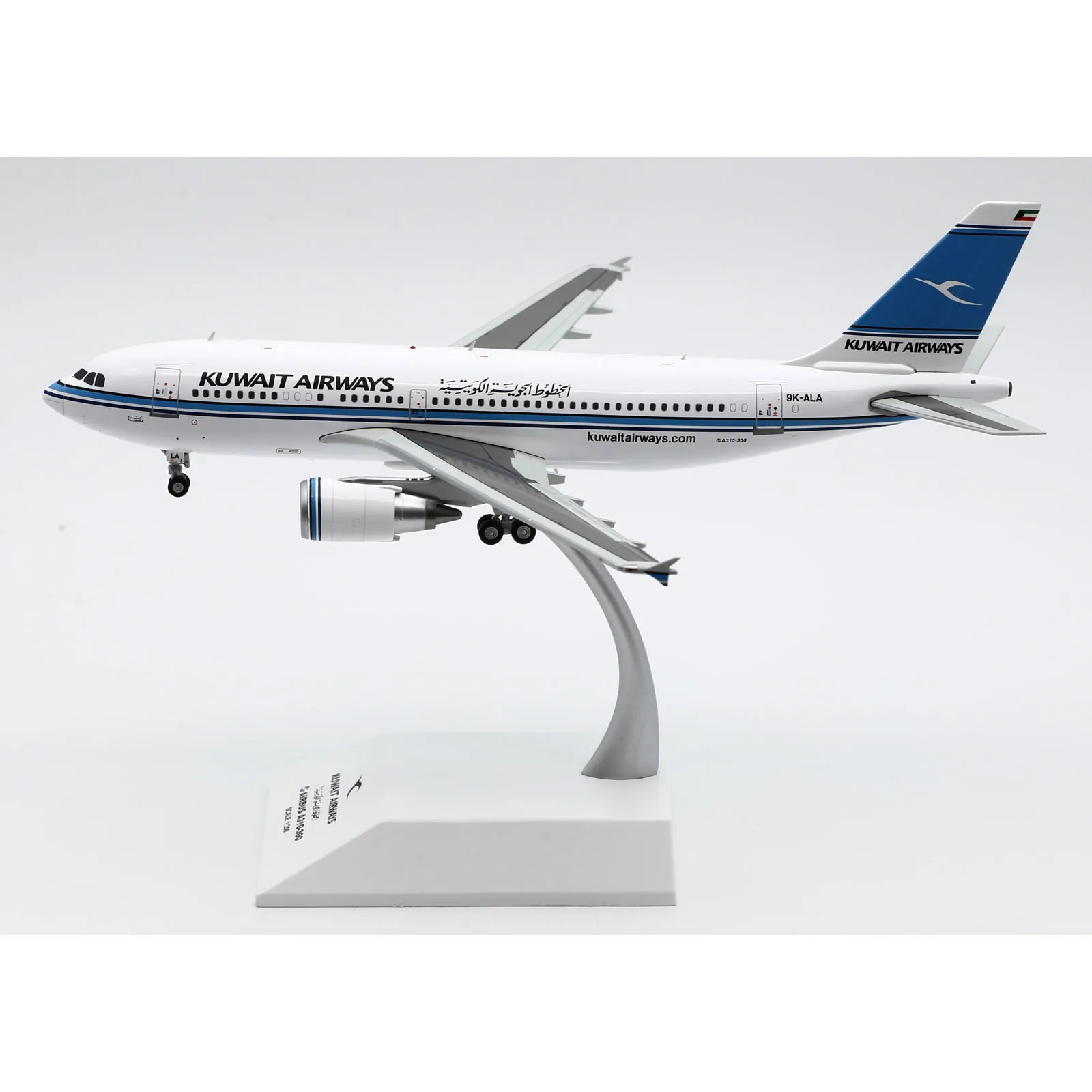 XX20228 Alloy Collectible Plane Gift JC Wings 1:200 Kuwait Airways Airbus A310-300 Diecast Aircraft Jet Model 9K-ALA With Stand