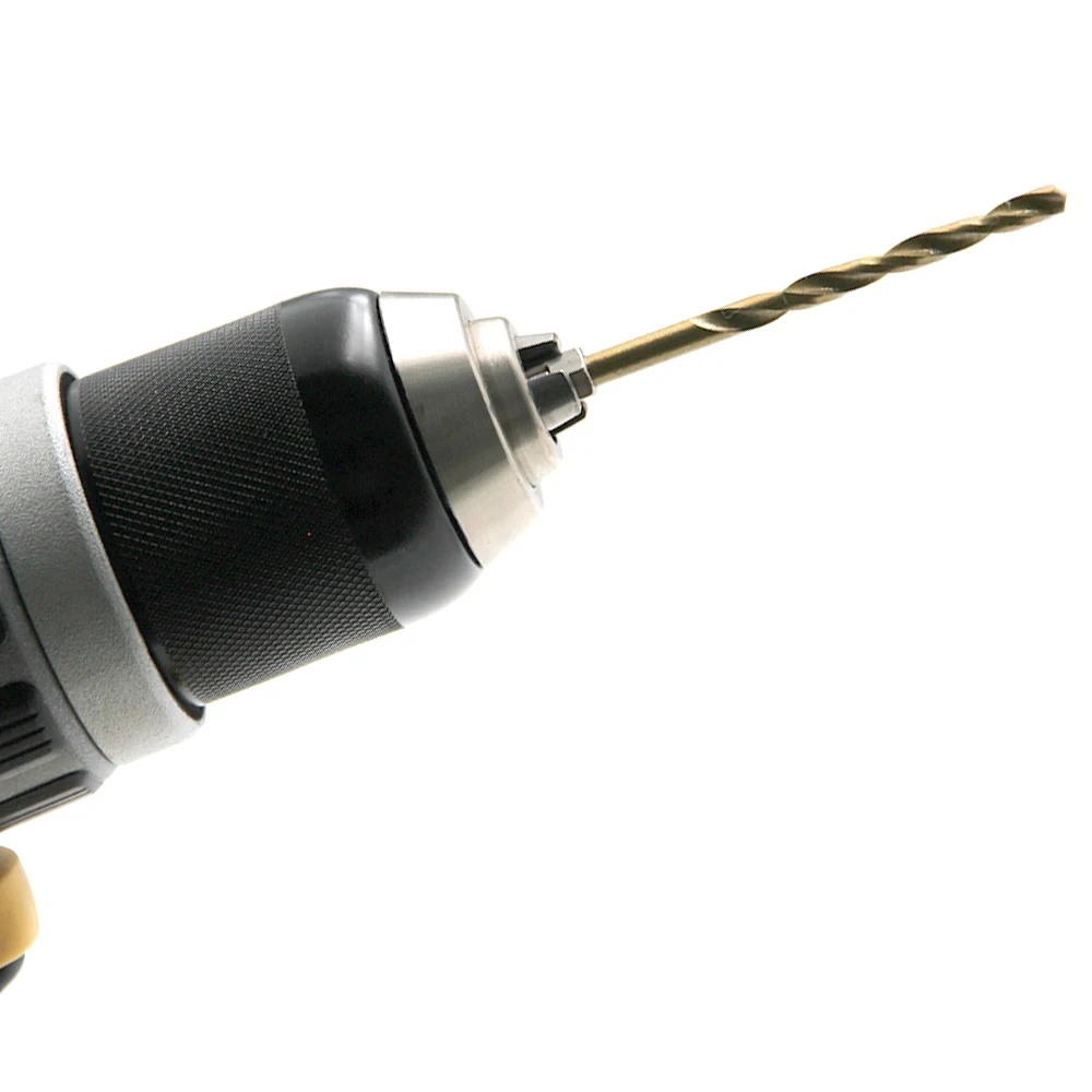 مجموعة رؤوس مثقاب تويست من التيتانيوم مكونة من 13 قطعة - ساق سداسية 4241 فولاذ عالي السرعة للخشب والبلاستيك وسبائك الألومنيوم، تغيير سريع، 1.5 مم - 6.5 مم #6