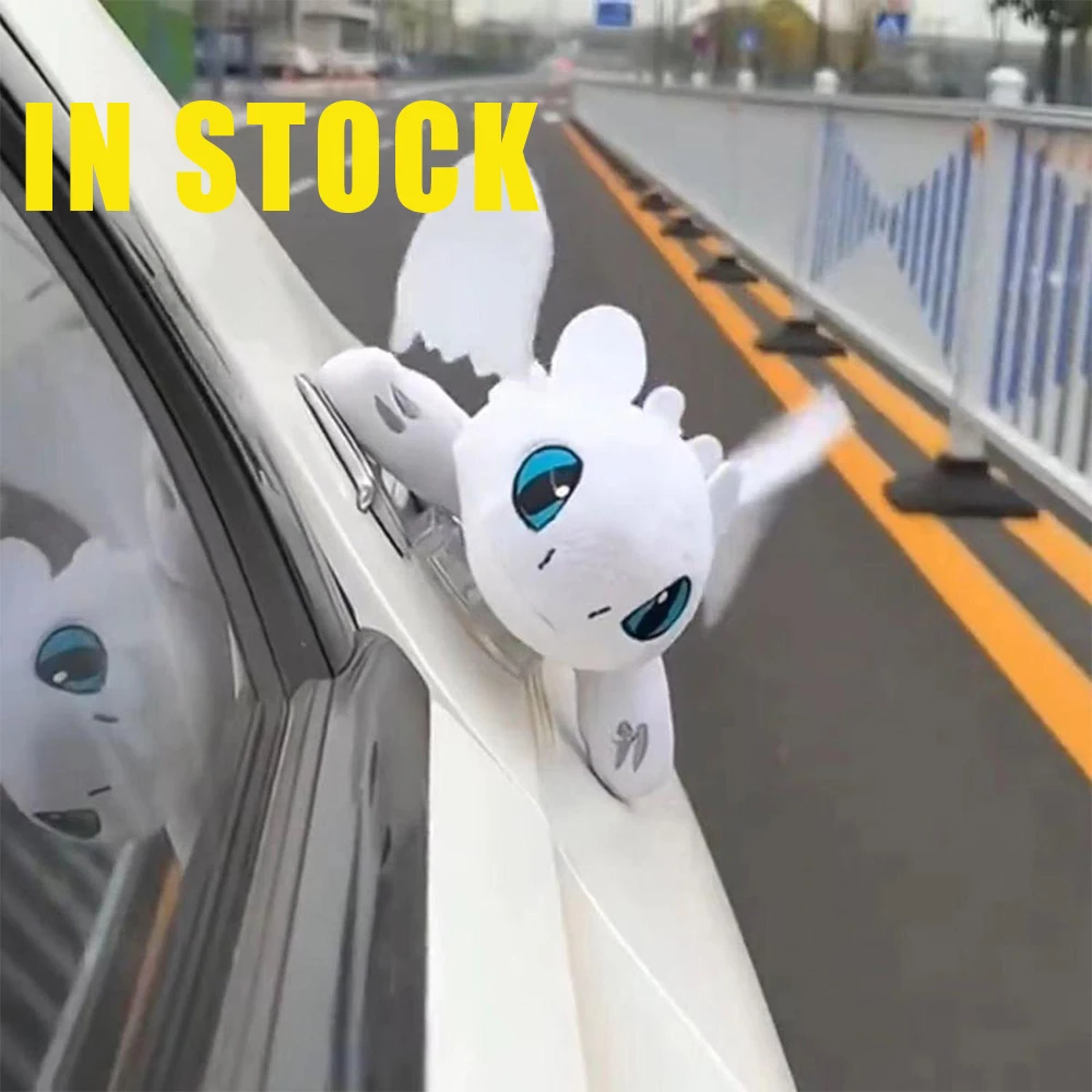 

Toothless Anime Figure Night Fury Figure Light Fury Car Motorcycle Helmet Decoration Dolls Customized Animation Peripheral Gifts