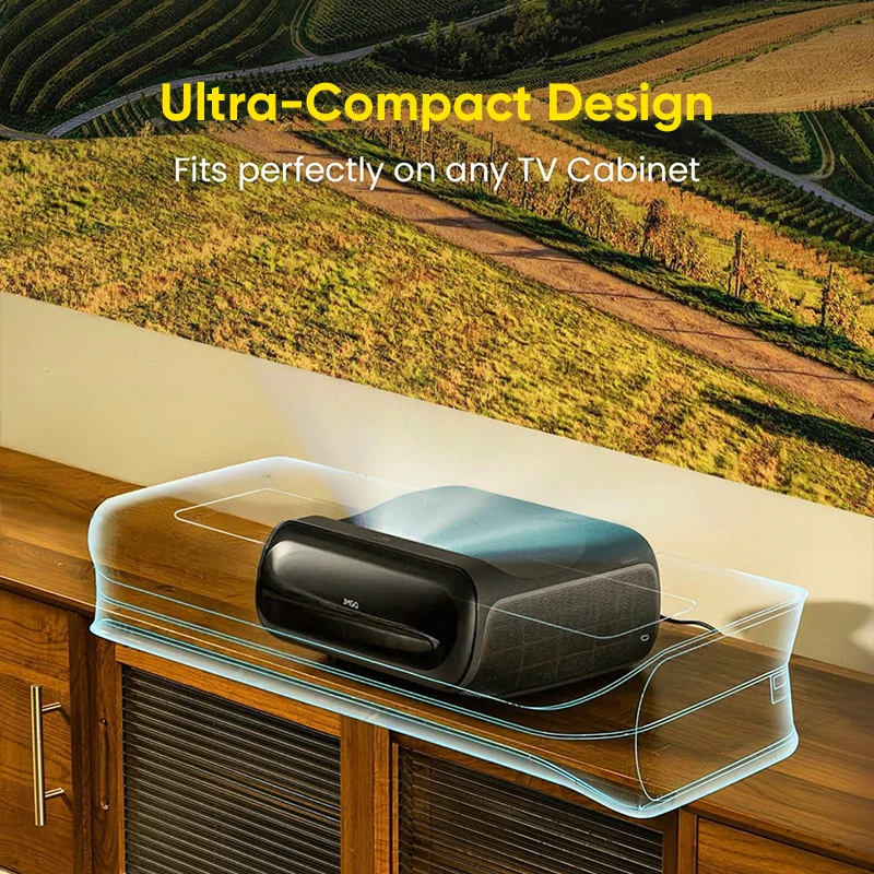JMGO O2S Ultra 4K Triple Laser Projector Global Version 0.16:1 Throw Ratio 3600 ISO Lumens Netflix HDR10 Dolby Vision Google TV