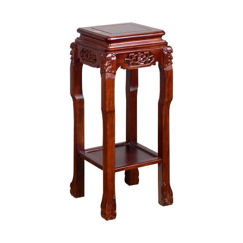 

Solid wood flower base table strange shelf rectangle