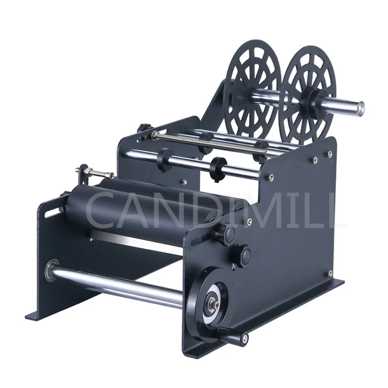 Manual de latas redondas copos aplicador de rotulagem pequena mesa auto-adesivo mão máquina de rotulagem garrafa de plástico garrafa de vidro labler