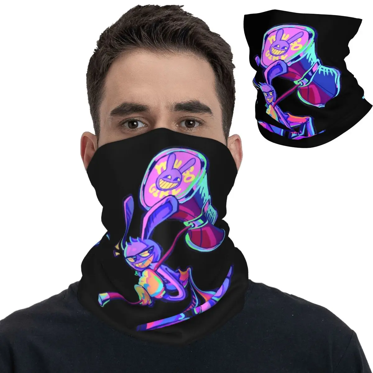 

Удивительная цифровая цирковая ТВ-серия бандана на шею гетры с принтом Jax и большой молот Балаклава маска шарф теплый унисекс для взрослых