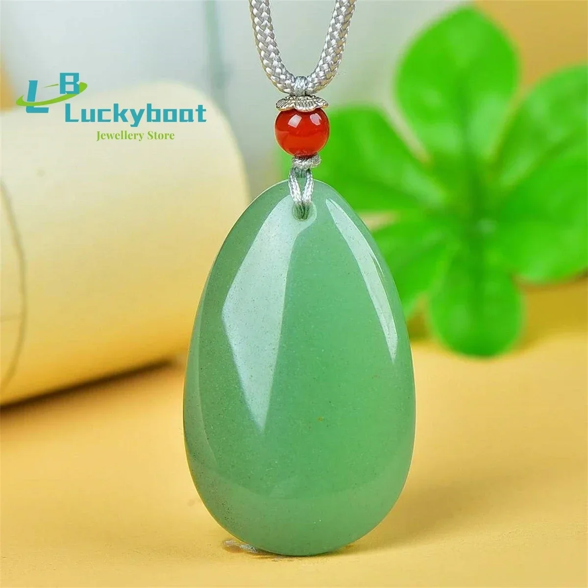 Natural Clear Water Color Dongling Jade Droplet Pendant Simple and Generous Personalized Fashion Versatile for Men and Women