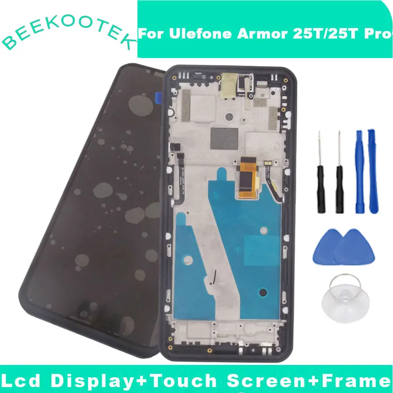 Original Ulefone Armor 25T Armor 25T Pro Touch Screen+LCD Display With Frame Receiver Assembly For Ulefone Armor 25T Pro Phone