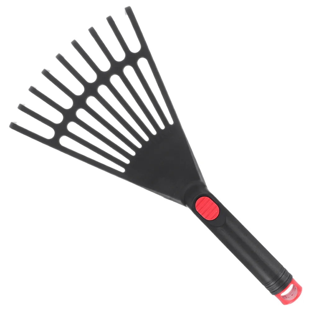 

Hand Rake Garden Tool Plastic Gardening Rake Handheld Hand Soil Tiller Short Handle Leaf Rake Loosening Soil Mulch Cultivating