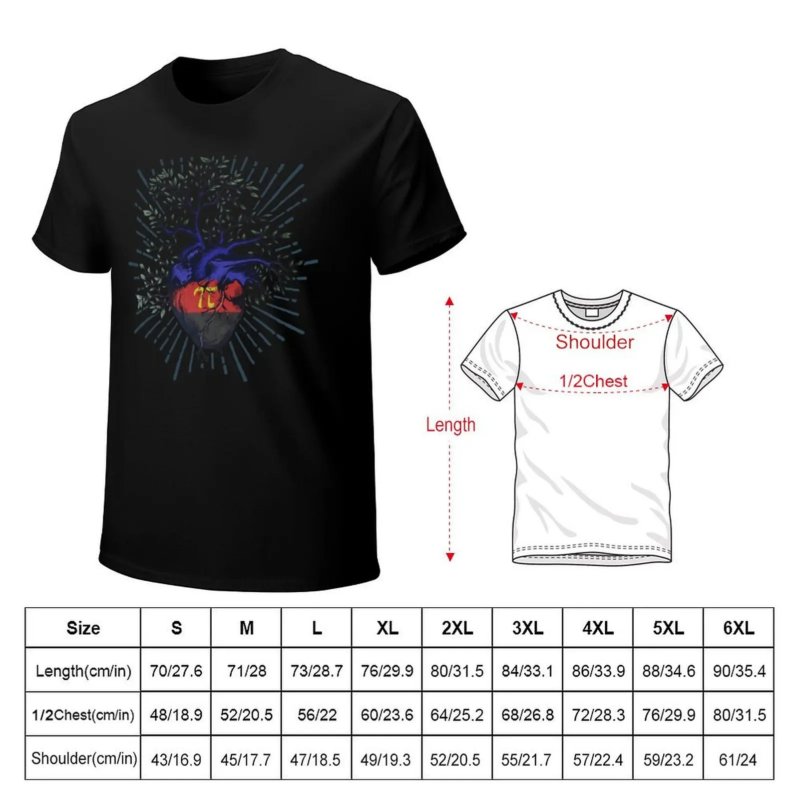 Polyamory Heart Tree of Life T-Shirt Athletic Fit Sports Short Sleeve Top