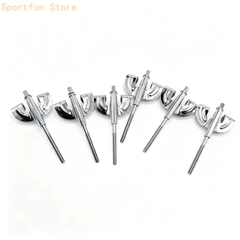 Bass Drum Claws And Tension Rods Steel Drum Screw Fastener Set, 4 Piece Replacement Hardware for Drum Maintenance, Repair, and