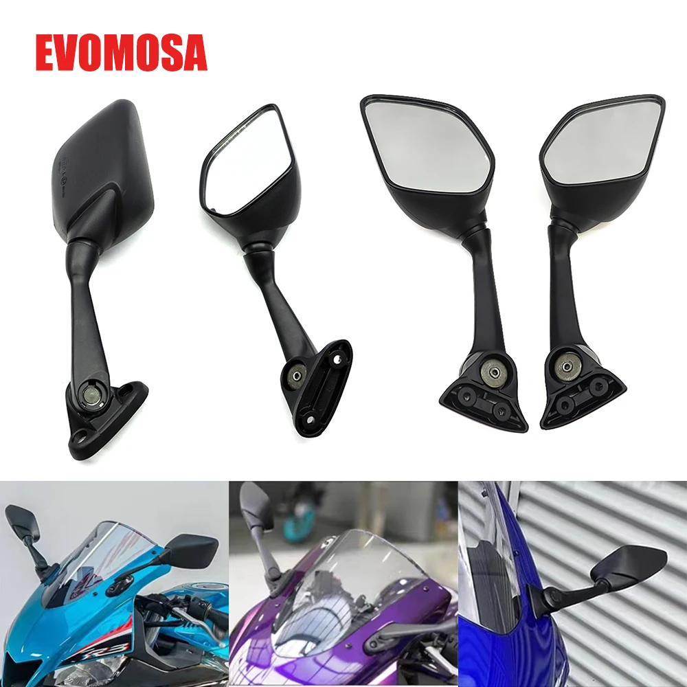 Motorcycle Accessories Rear View Mirrors Rearview Side Convex Mirror With Bracket For YAMAHA YZF-R3 YZF-R7 YZFR3 YZFR7 YZF R7 R3