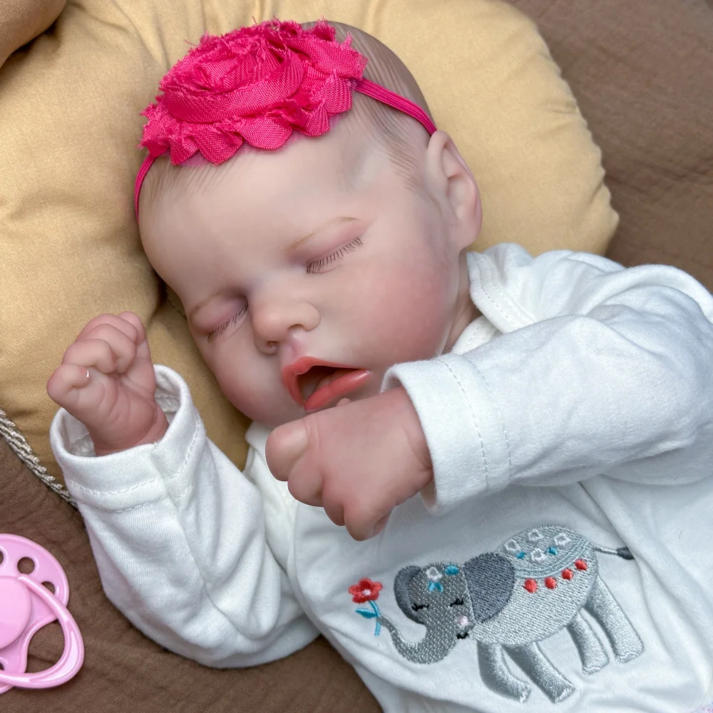 Muñeca Reborn de vinilo de 18 pulgadas |   Linda expresión realista, características exquisitas y extremidades móviles |   Caja de color empaquetada.