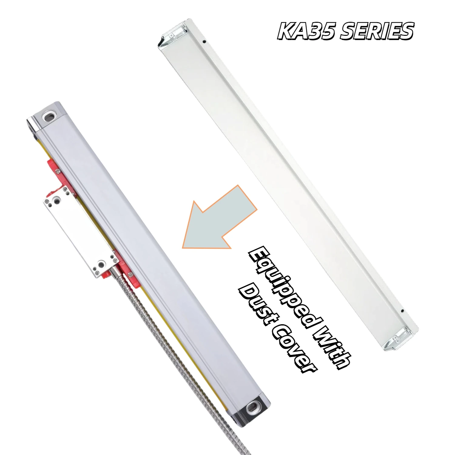 KA35 Alta precisione 0,005 mm (5μm) TTL DRO 100 150 200 250 300 350 400 mm Encoder ottico a scala lineare sottile Righello per reticolo ottico