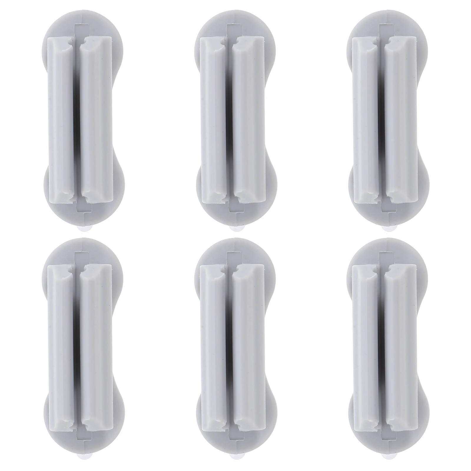 Ganizer de bolígrafos de silicona duradero, accesorios de escritorio adhesivos, bonito portalápices para escritorio, oficina, aula, suministros para estudiantes, 6 uds.