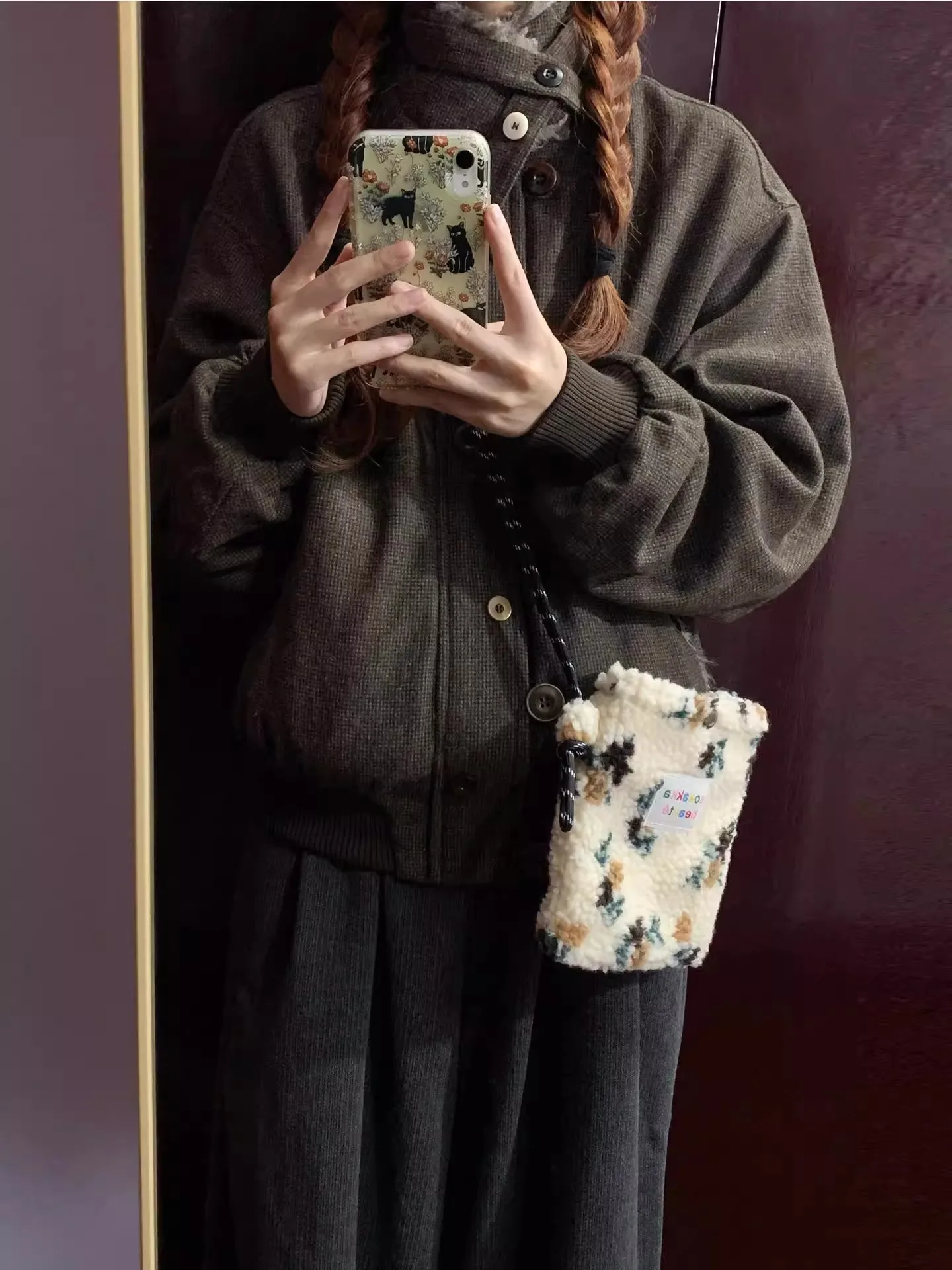 

Thiened American Retro Lamb Fur Cotton Jaet Men Women Winter New Sle Warm Outerwear Youth Faion Stand Fit Long Sve