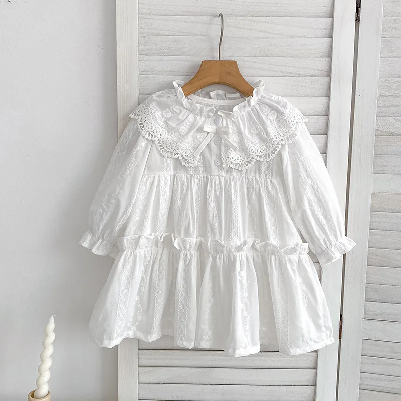 1-6Y Spring Baby Girls Dress Lace Embroider Dresses Toddler Baby Romper  Family Matching Sister Outfit Long Sleeve Princess Dress - AliExpress 1501