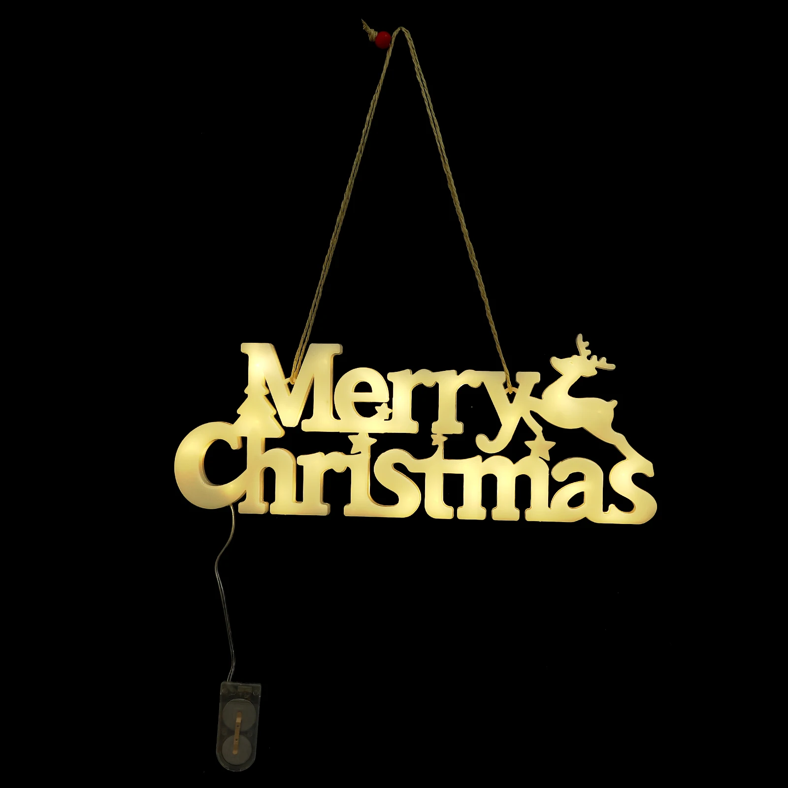 

Letter Christmas Garland Led Lights Outdoor Patio Decoration Button