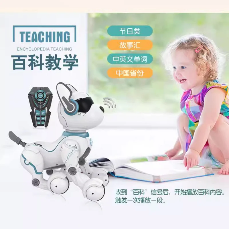 Chó robot thông minh điều khiển từ xa, lập trình LEIDY, mô phỏng đi bộ, đồ chơi điện tử cho trẻ em, đồ chơi chó điều khiển bằng giọng nói