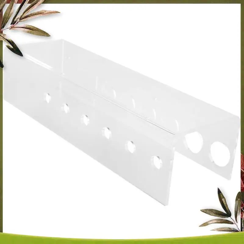 New-20X Wall-Mounted Acrylic Dry Erase Marker Holder, 6 Slot Clear Eraser Marker Organizer For Office School Home