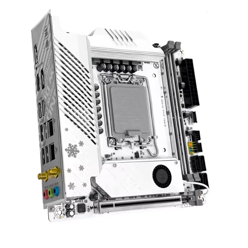 

FOR JGINYUE B760i Motherboard LGA 1700 Support Intel Core i3/i5/i7/i9 12th 13th DDR4 Memory New Desktop itx B760i-Snow Dream