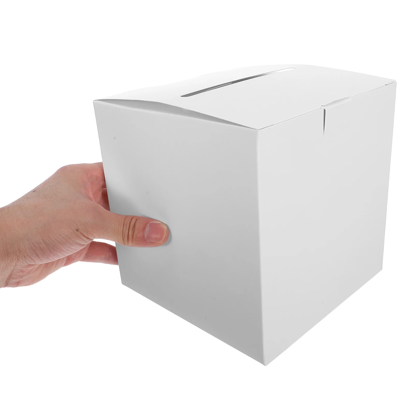 

5 Pcs White Voting Box Ballot Boxes Suggestion Convenient Donation Foldable Jar Collection