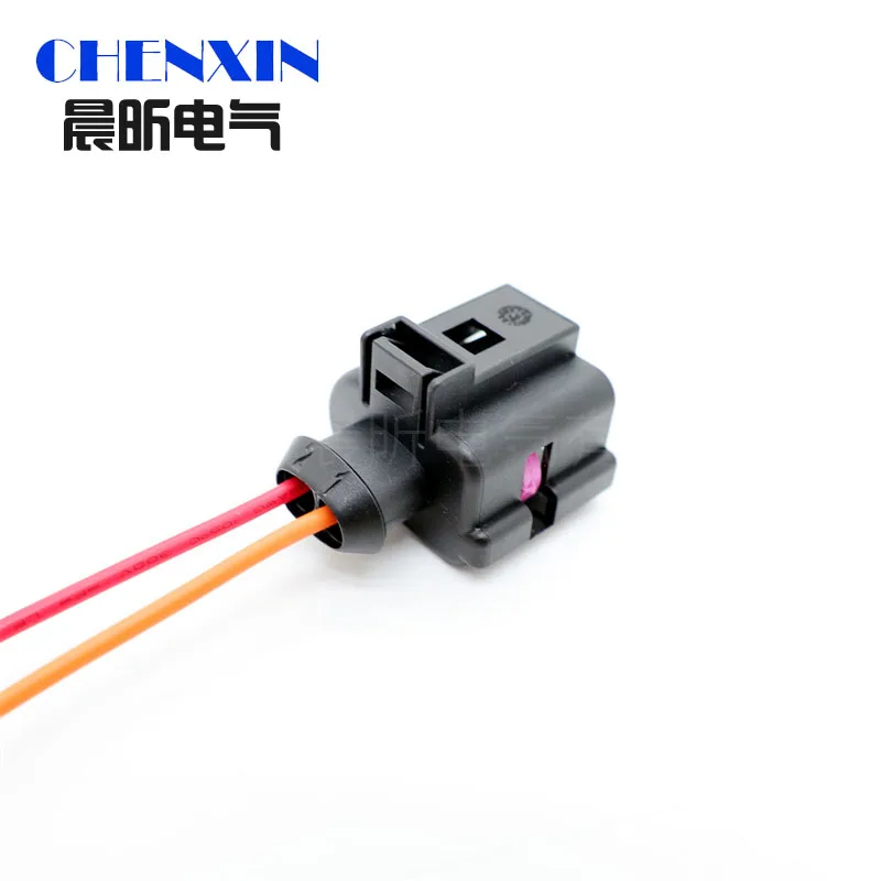 2 Pin auto waterproof sensor Rear Brake Caliper Motor Harness Connector plug 1J0973722A For Passat B6 B7 CC Tiguan A4 Q3 Q5