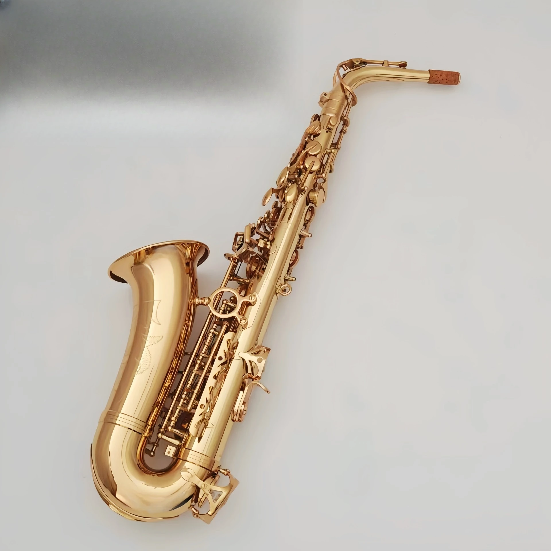 E Flat Alto Saxophone, Electroplated Brass, Woodwind Instrument, Professional Quality, Durable and Elegant Design