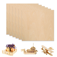 6pcs A4 Plywood Sheets 3mm Thickness (+/- 0.2mm) Basswood Plywood 11.8x11.8 inch for Engraving