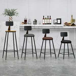 Phân cao với Taboret Design Bar Ghế Ghế Thẩm mỹ Ghế Văn phòng Nhà Nội thất nhỏ cho Home Minimalist Grey Store 8 Ghế thanh hiện đại bán hàng chính - №4