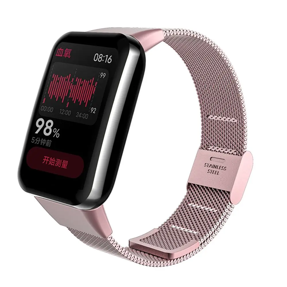 New Stainless Steel Strap For Xiaomi Band 7 Pro Replacement Bracelet Watchband Metal Wristband Smart Watch Accessories
