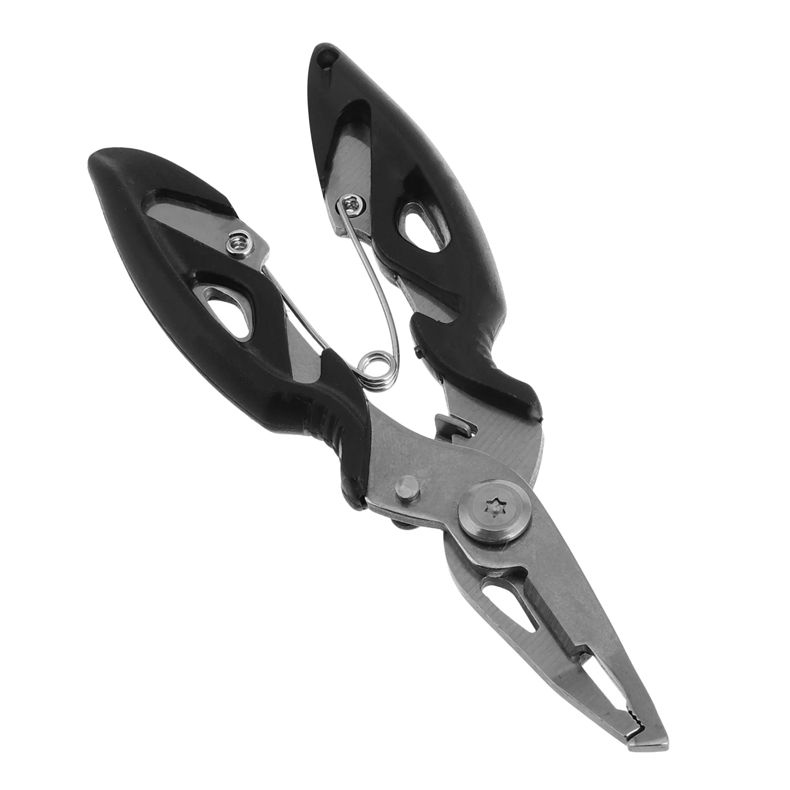 

1PC Fishing Lure Scissors Pliers Stainless Steel Saltwater Gear Needle Nose Line Remover Split Ring Tools Fly Forceps Fisherman
