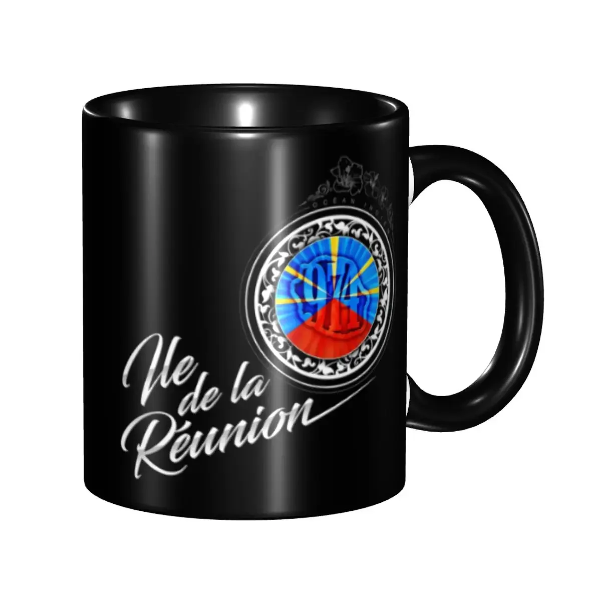 Reunion Island 974 Coffee Mugs DIY Custom Ceramic Mug Creative Present