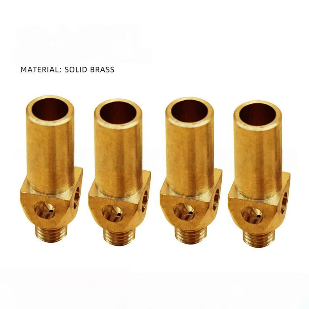 Pack of 5 Gas Stove Burner Parts: Brass Gas Nozzle/Jet